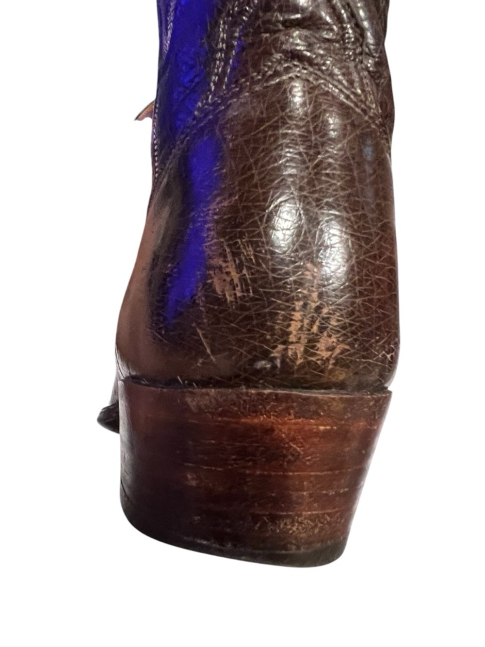 Lucchese smooth ostrich skin boots 8.5 E - Picture 8 of 11